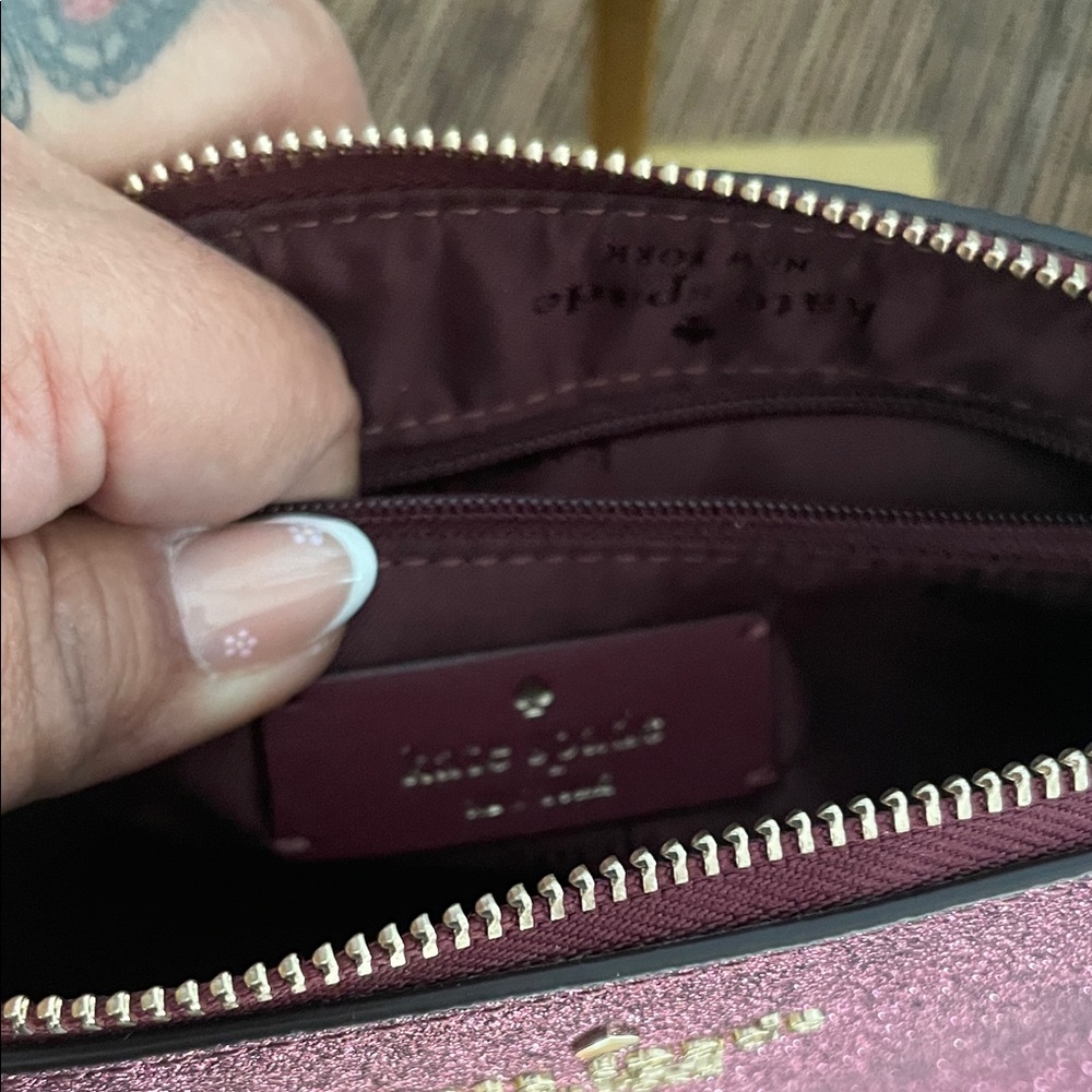 NWT kate spade Glitter Dome Crossbody in Magenta Pink - Picture 8 of 9